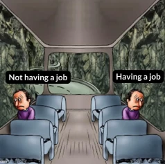 sin trabajo - con trabajo