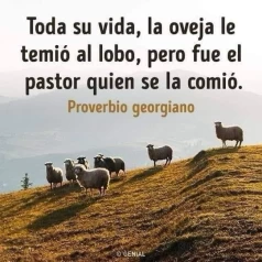 oveja temio al lobo - pastor comio